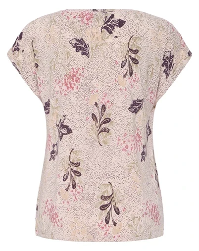 Fransa - FRSeen T-shirt - Serena Floral Pumicestone
